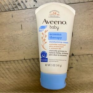 ✨ Aveeno Baby Eczema Therapy Moisturizing Cream - Blue and White